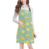Cheese Pattern Background Adjustable Apron
