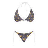 Sun Pattern Sexy Bikinis Two-Pieces Swimsuits