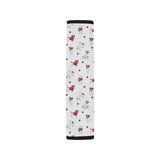 Jack Russel Pattern Print Design 03 Car Seat Belt Cover