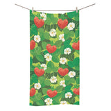 Strawberry Leaves Pattern Bath Towel