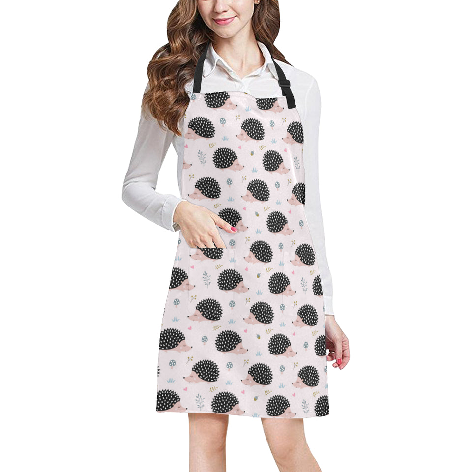 Hedgehog Pattern Print Design 04 Adjustable Apron