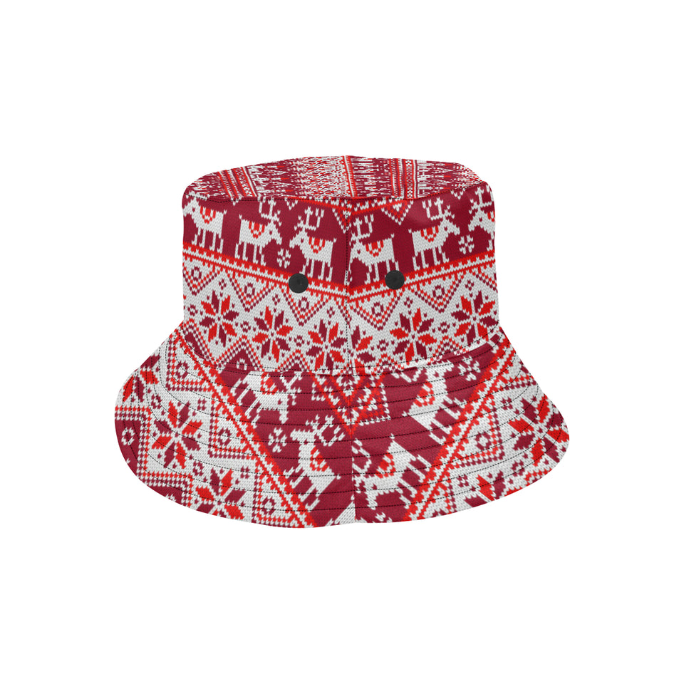 Snowman Sweater Printed Pattern Unisex Bucket Hat