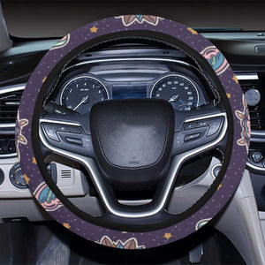 Butterfly Star Pokka Dot Pattern Car Steering Wheel Cover
