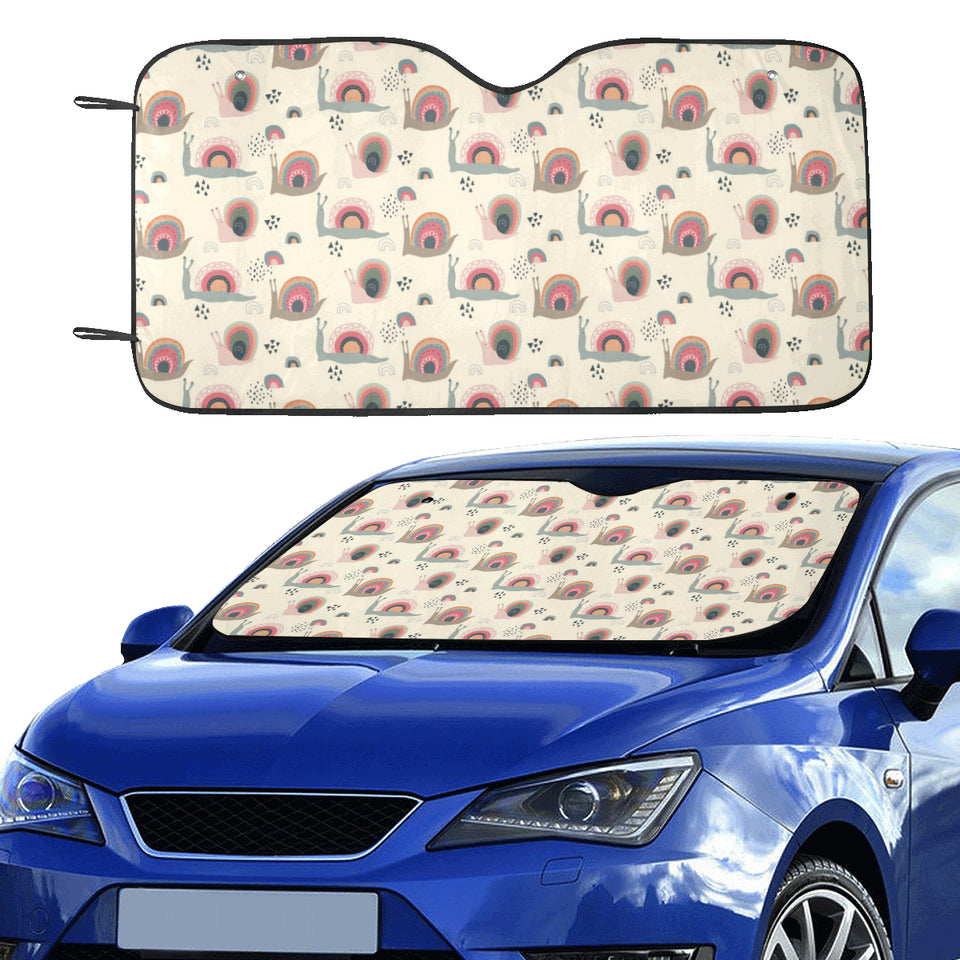 Snail Pattern Print Design 04 Car Sun Shade