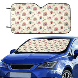 Snail Pattern Print Design 04 Car Sun Shade