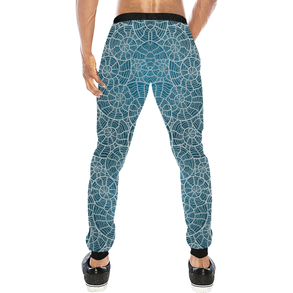 Shell Pattern Theme Unisex Casual Sweatpants