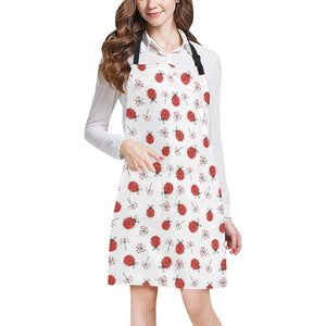 Ladybug Pattern Print Design 04 Adjustable Apron