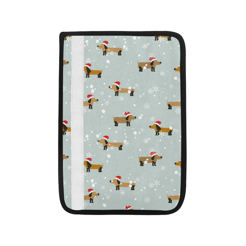 Dachshund Chirstmas Pattern Car Seat Belt Cover