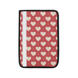 Heart Red Pattern Car Seat Belt Cover