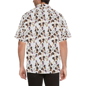 Jack Russel Pattern Print Design 05 Men's All Over Print Hawaiian Shirt (Model T58)
