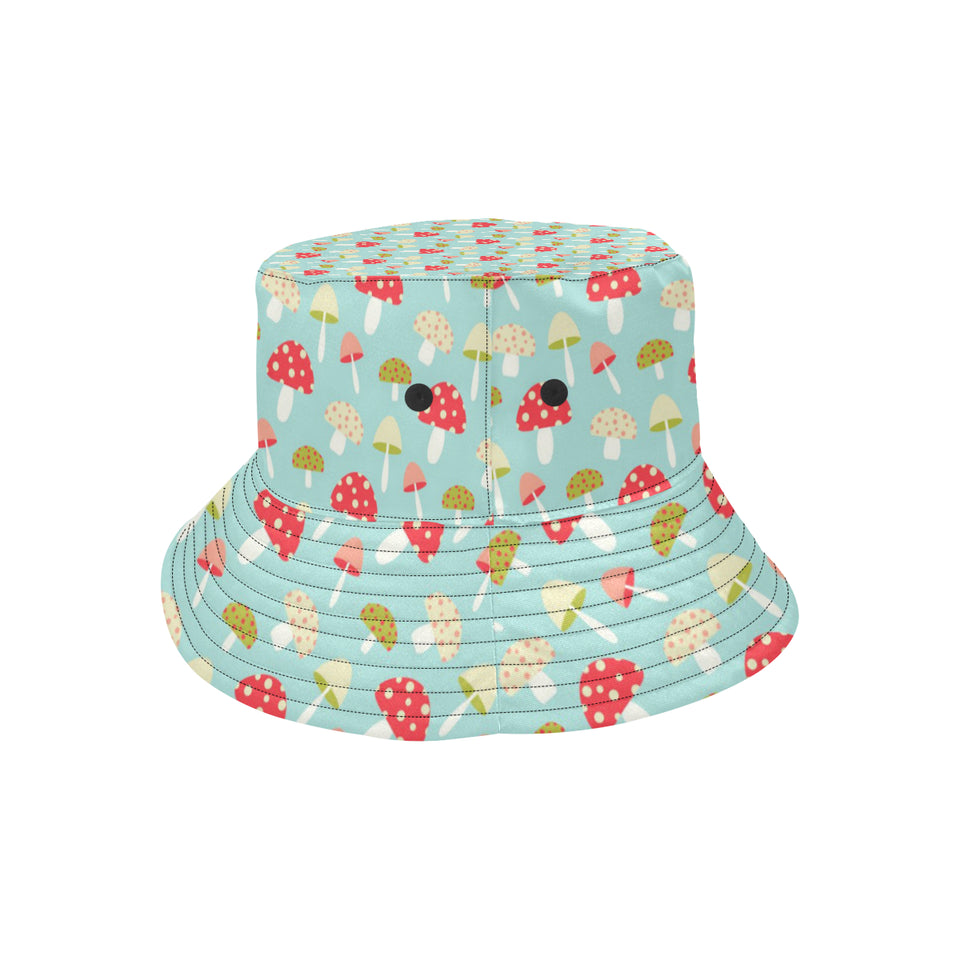 Mushroom Pattern Background Unisex Bucket Hat