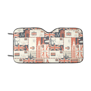 British Pattern Print Design 04 Car Sun Shade