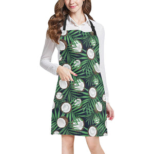 Coconut Pattern Print Design 01 Adjustable Apron