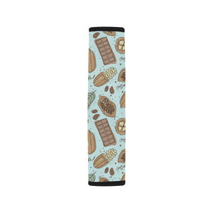 Hand Drawn Cocoa Pattern Car Seat Belt Cover