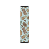 Hand Drawn Cocoa Pattern Car Seat Belt Cover