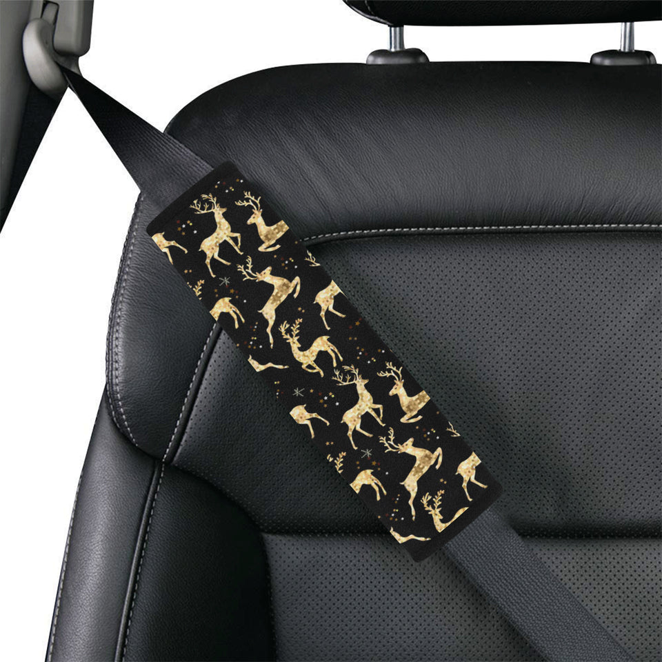 Gold Deer Pattern Car Seat Belt Cover