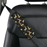 Gold Deer Pattern Car Seat Belt Cover