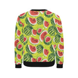 Watermelon Theme Pattern Men's Crew Neck Sweatshirt