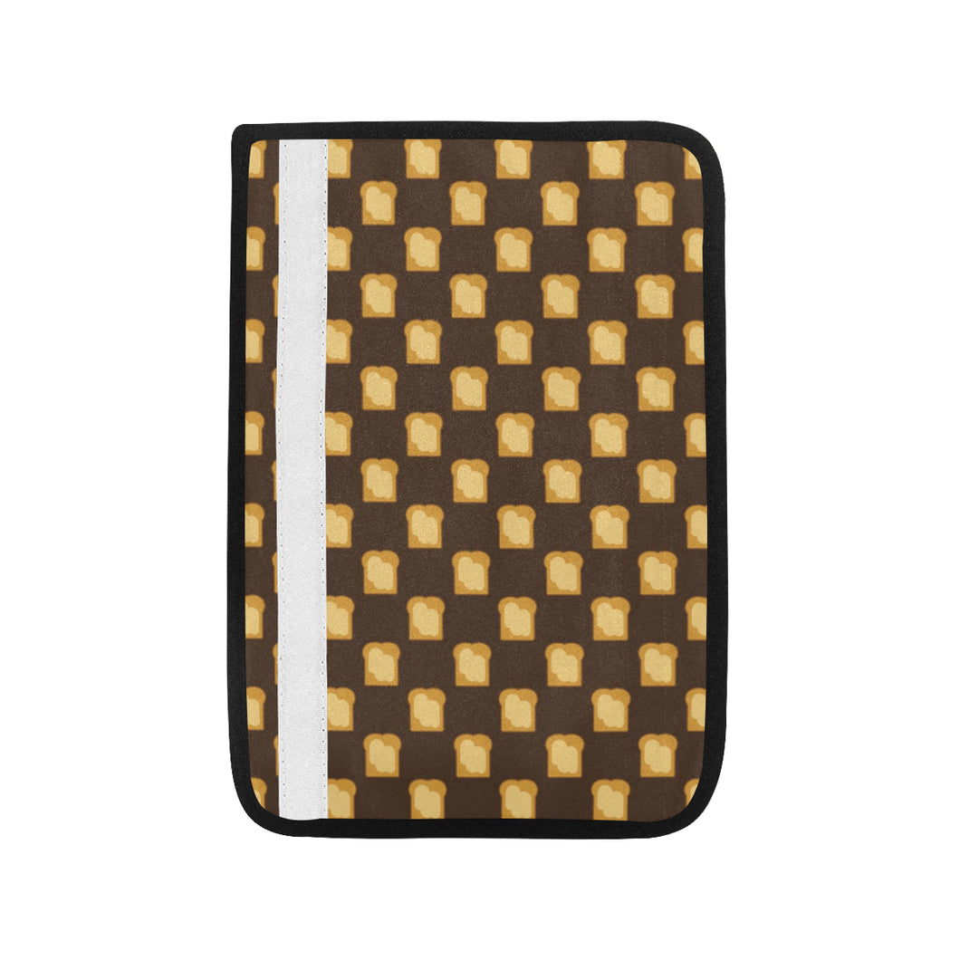 Bread Toast Pattern Print Design 01 Car Seat Belt Cover