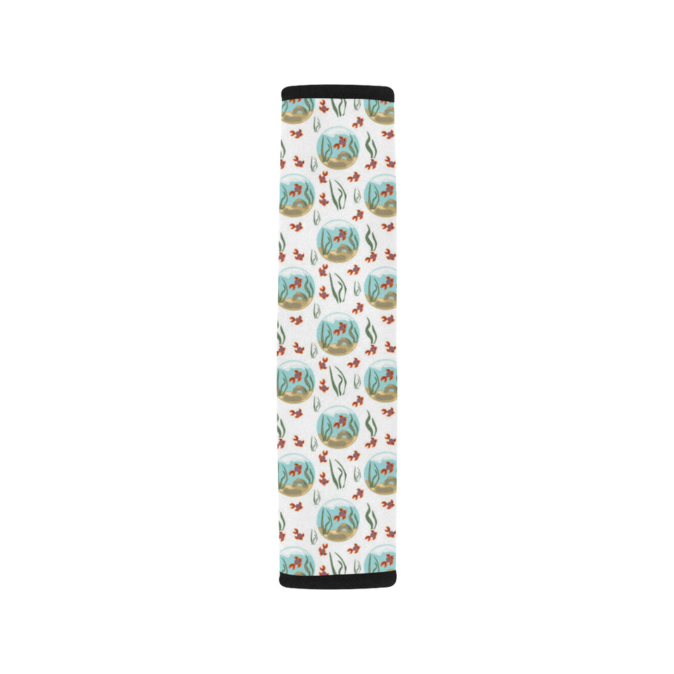 Goldfish Pattern Print Design 01 Car Seat Belt Cover