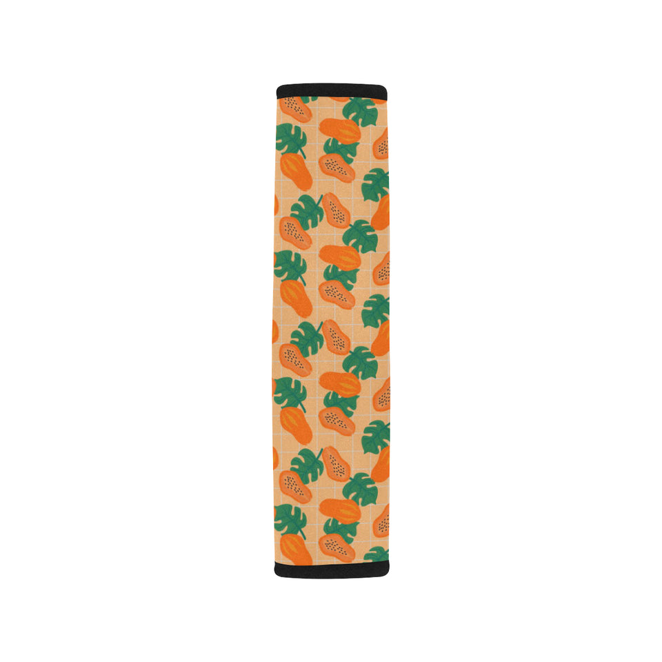 Papaya Leaves Pattern Car Seat Belt Cover