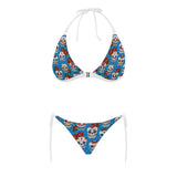 Suger Skull Rose Pattern Sexy Bikinis Two-Pieces Swimsuits