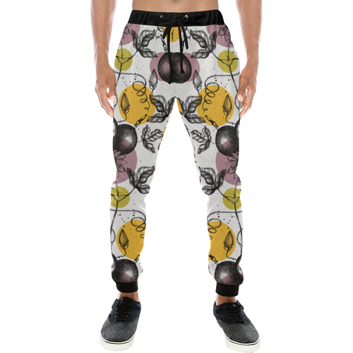 Passion Fruit Pattern Background Unisex Casual Sweatpants