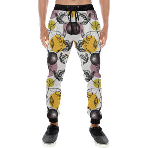 Passion Fruit Pattern Background Unisex Casual Sweatpants