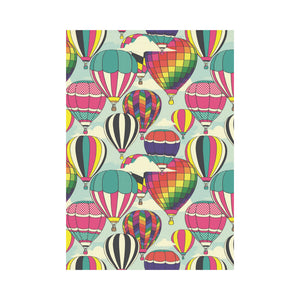 Hot Air Balloon Pattern Background House Flag Garden Flag