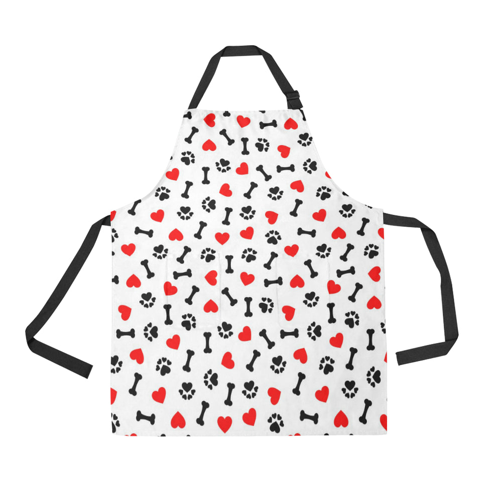 Dog Paws Pattern Print Design 01 Adjustable Apron