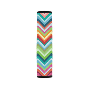 Rainbow Zigzag Chavron Pattern Car Seat Belt Cover