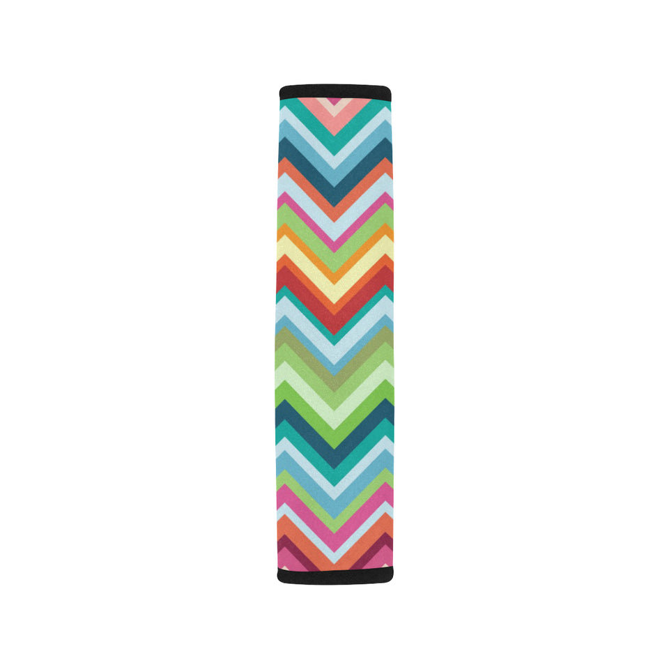 Rainbow Zigzag Chavron Pattern Car Seat Belt Cover