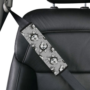 Siberian Husky Pattern Theme Car Seat Belt Cover