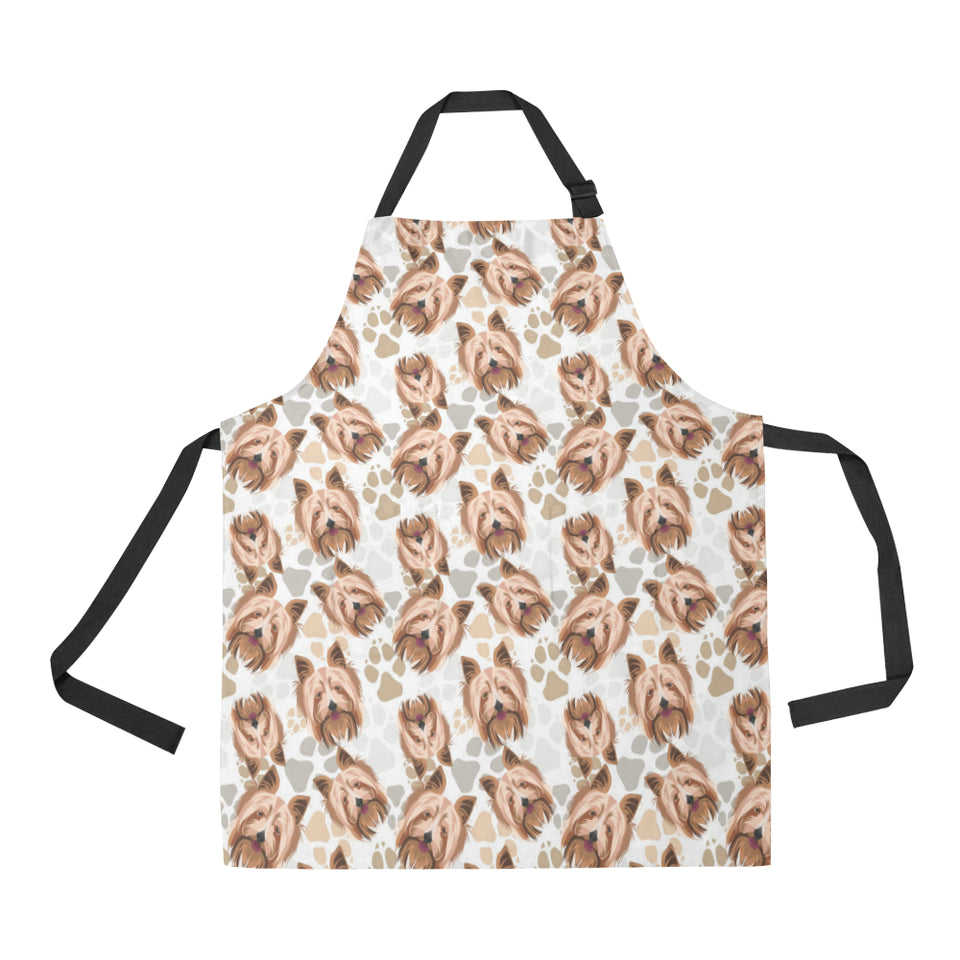 Yorkshire Terrier Pattern Print Design 04 Adjustable Apron