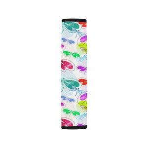 Colorful Dragonfly Pattern Car Seat Belt Cover