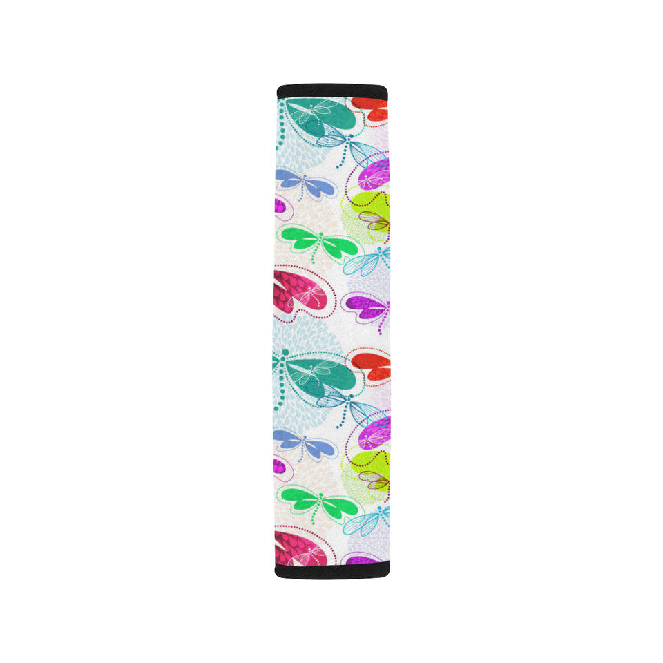 Colorful Dragonfly Pattern Car Seat Belt Cover