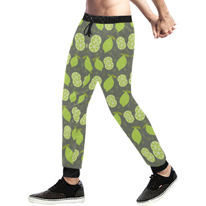 Lime Pattern Theme Unisex Casual Sweatpants