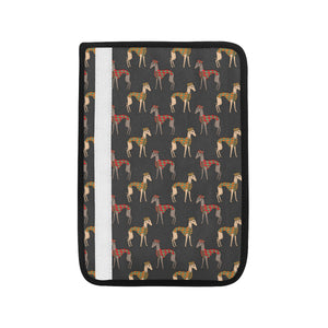 Greyhound Pattern Print Design 01 Car Seat Belt Cover