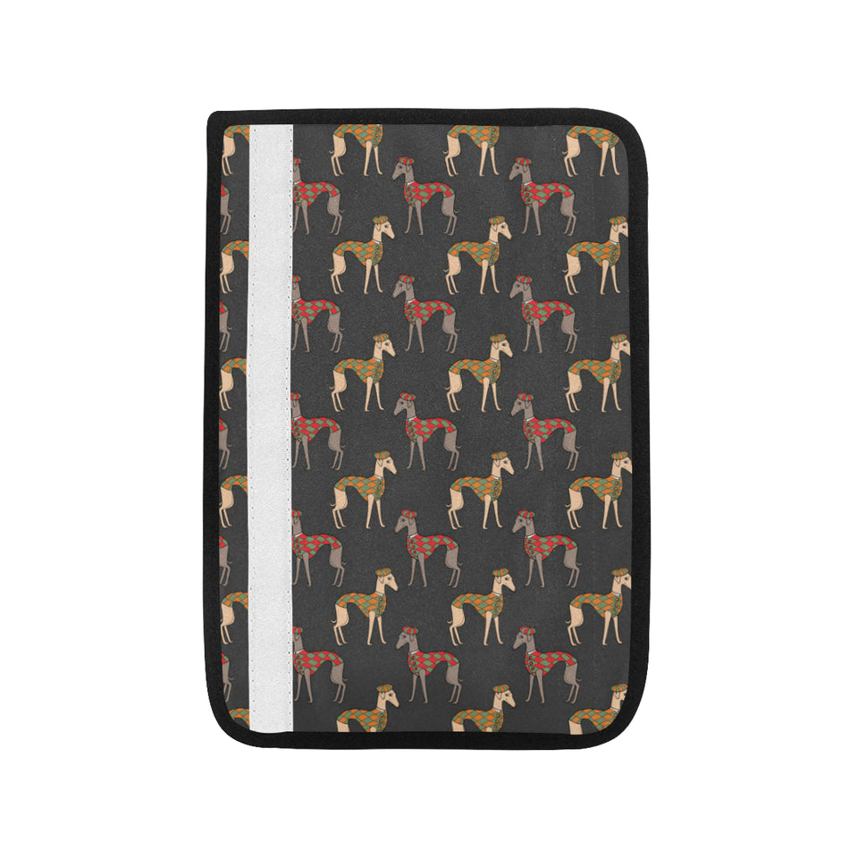 Greyhound Pattern Print Design 01 Car Seat Belt Cover