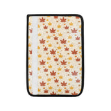 Red and Orange Maple Leaves Pattern Car Seat Belt Cover