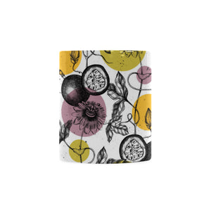 Passion Fruit Pattern Background Classical White Mug (FulFilled In US)