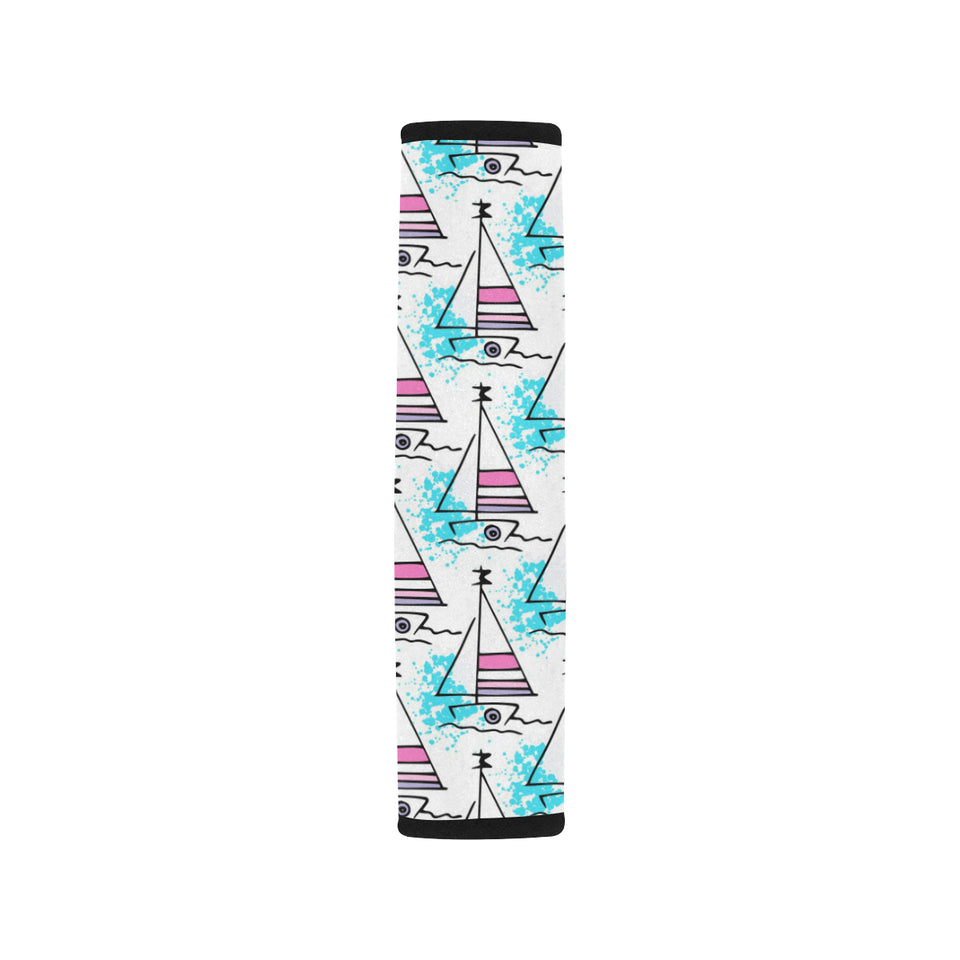 Sailboat Pattern Car Seat Belt Cover