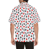 Dog Paws Pattern Print Design 01 Men's All Over Print Hawaiian Shirt (Model T58)