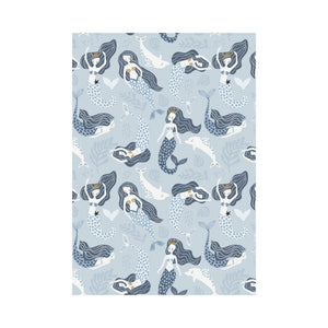 Mermaid Dolphin Pattern House Flag Garden Flag