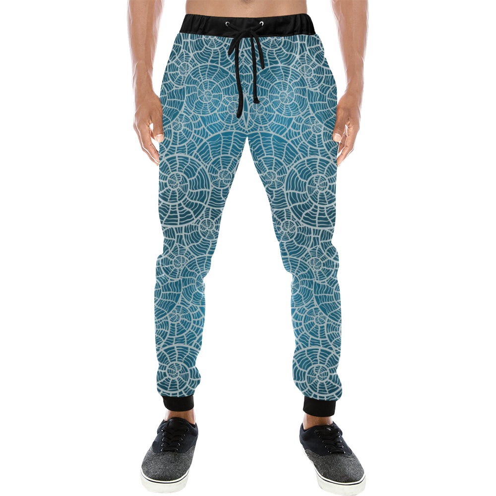 Shell Pattern Theme Unisex Casual Sweatpants