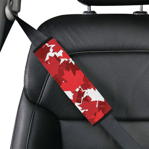 Canadian Maple Leaves Pattern Car Seat Belt Cover