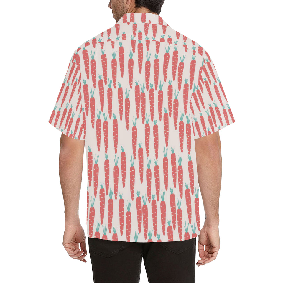 Carrot Pattern Print Design 01 Men's All Over Print Hawaiian Shirt (Model T58)