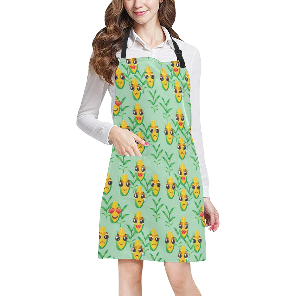 Corn Pattern Print Design 05 Adjustable Apron