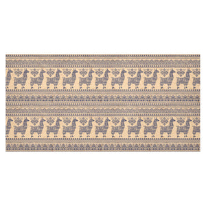 Llama Pattern Ethnic Motifs Tablecloth
