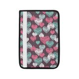 Decorative Heart Pattern Car Seat Belt Cover